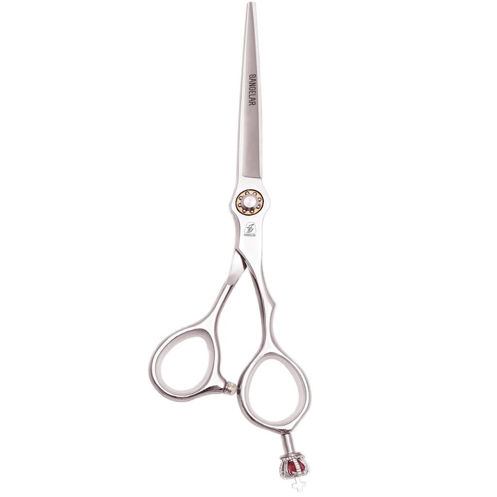 SANGELAR 5.5 Inch 6 Inch Pet Scissors Pup Scissors Tedy Cat Pet Grooming Tools Pet Eyelash Moustache Scissors Trim Face Wool Cutting Scissors