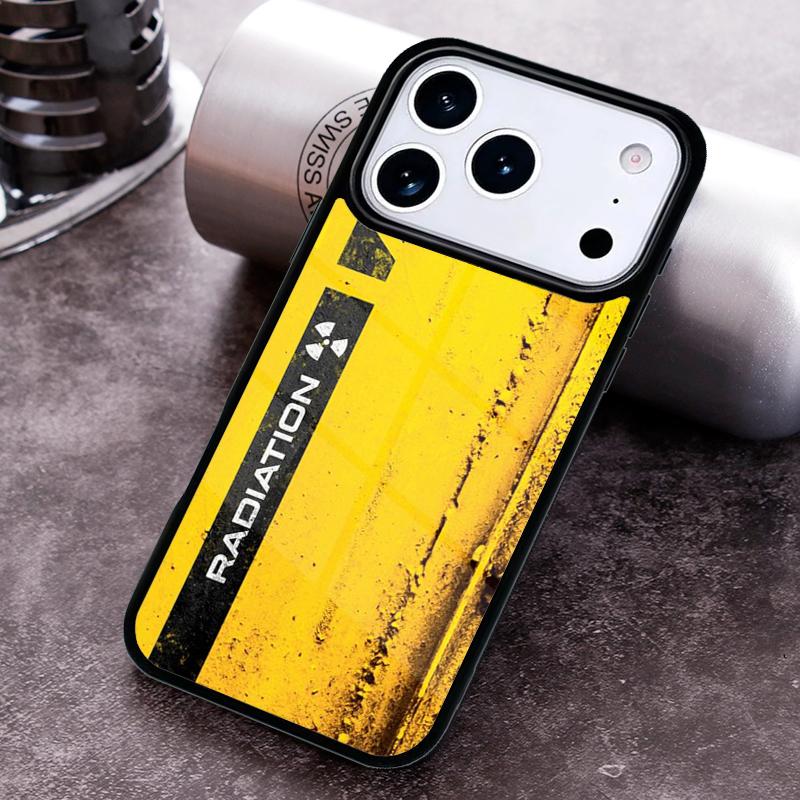 Nuclear Radiation Emblem Phone Case for iPhone 17 16 15 Pro Max Air 14 13 12 11 Plus Shockproof Capa Cover