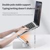 Two Axises Adjustable Foldable Laptop Book Stand Aluminum Construction 360 Rotation Clear Acrylic Ergonomic Holder