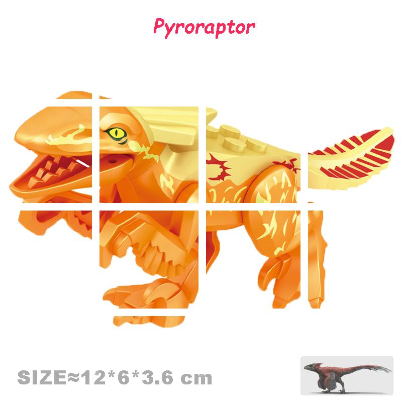 Velociraptor Triceratops Jurassic Dinosaurier Welt Indominus T-Rex Modell Zusammenbauen Pädagogische Bausteine Spielzeug für Kinder Geschenke