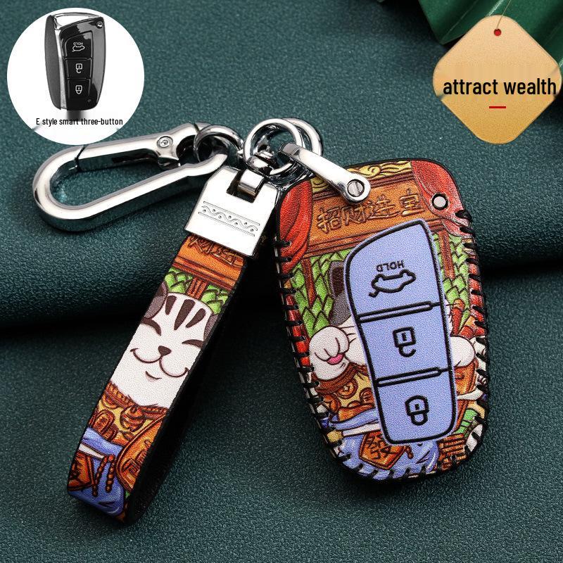 Hyundai Car Key Cover for 20 Models: Ix35, Festa, Ix25, Verna, Santa Fe, Encino, Guochao