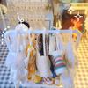 Plastic Doll Clothes Hanger Mini Doll Clothes Display Rack  Dollhouse Furniture