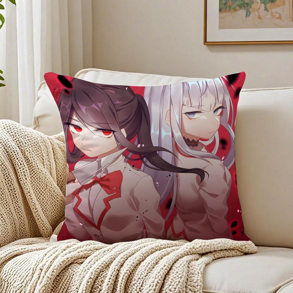 game dark YYandere SSimulator Cushion Cover Pillowcase Antidustmite living Room Sofa Decor Cushion Room