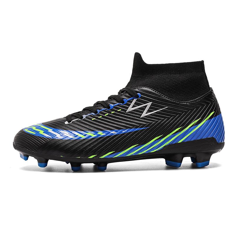 Soccer Shoes for Professional Men Lightweight Comfortable Long Football Boots for Spikes Outdoor Anti-Skid Wear-resistant Sport Activities Shoes
