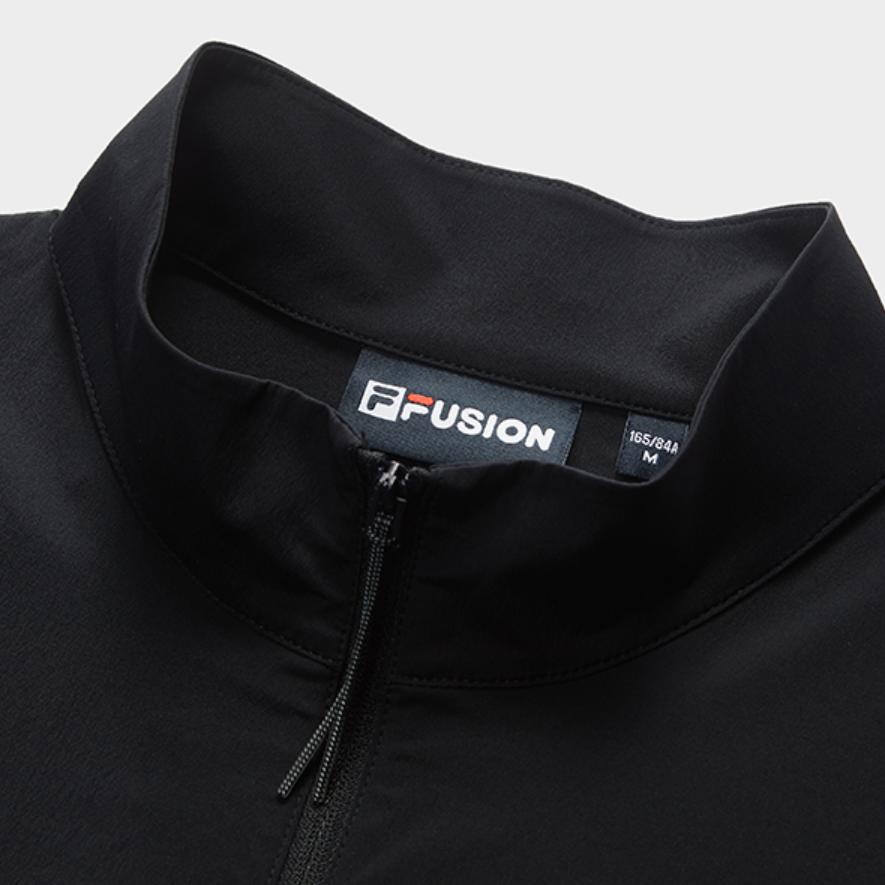 Fila Urban Tech Zipper Loose Solid Color Short Sleeve Dress Women Dresses T11W621310FBK