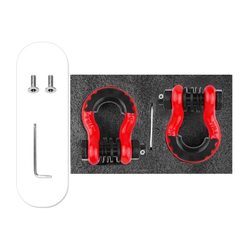 High-performance Bow Shackles 3/4" D-Ring Shackle Unbreakable Carbon Steel for Offroad  Vehicles Truck Recovery