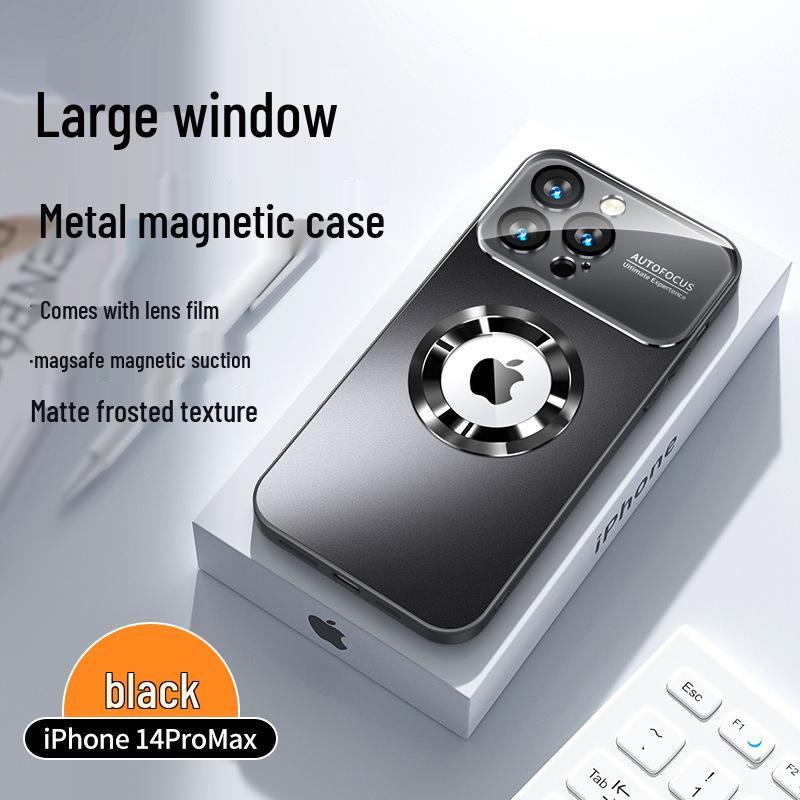 

Матовый стеклянный магнитный защитный чехол для iPhone 16 Pro Max, защита от отпечатков пальцев, защита от протечек iPhone 16 Pro Max