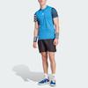 Adidas Heat.Rdy Freelift Pro Striped Color Block Tennis Polo Shirt Men Polo Shirts Air-Force-Blue HY5872