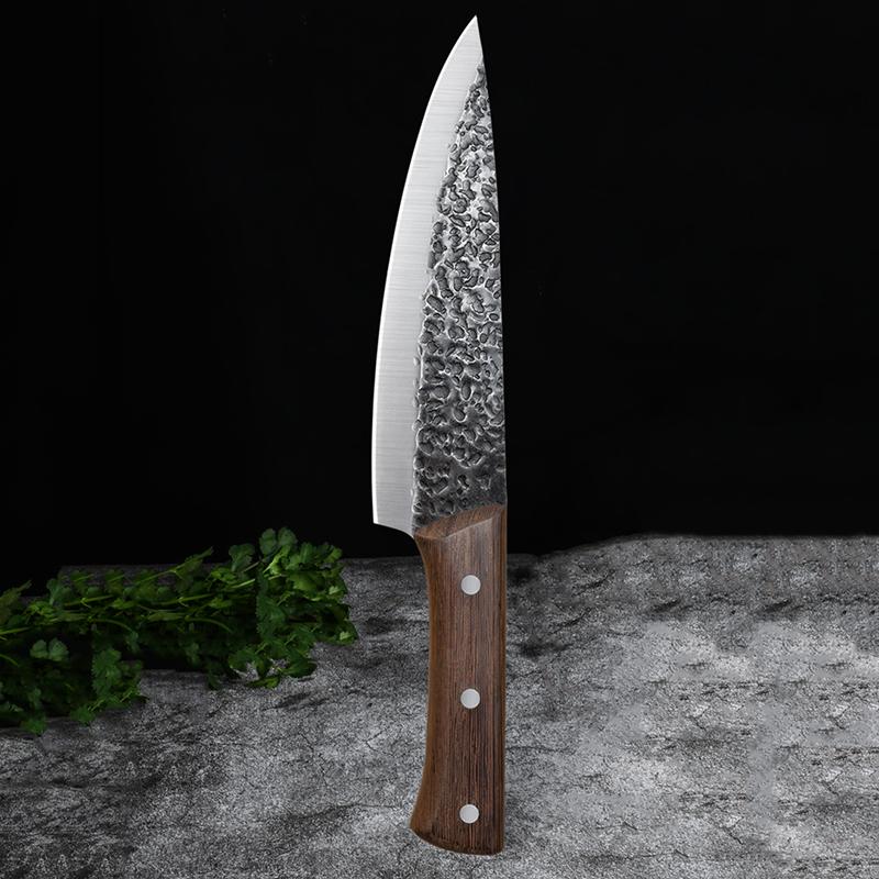 Forging Boning Knife Chinese Full Tang Handle Knife Handmade 4CR13 Steel Kitchen Chef Slaughter Knives Wenge Wood Handle
