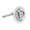 Easy Install Keyless Flush Mount Floor Lock Flush Pull Latches for Hatches Access Panels Round Deck Hatches