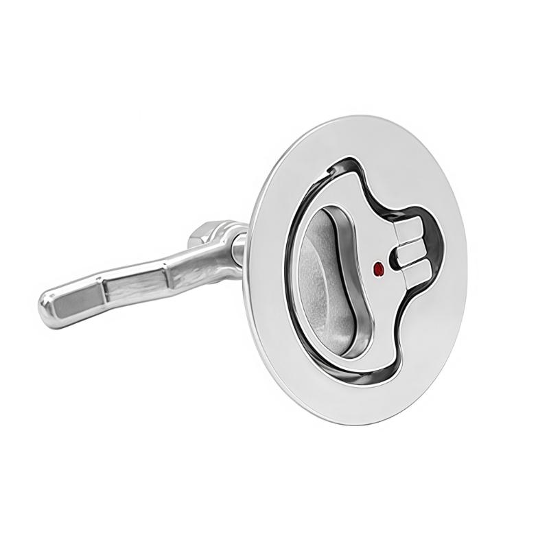 Easy Install Keyless Flush Mount Floor Lock Flush Pull Latches for Hatches Access Panels Round Deck Hatches