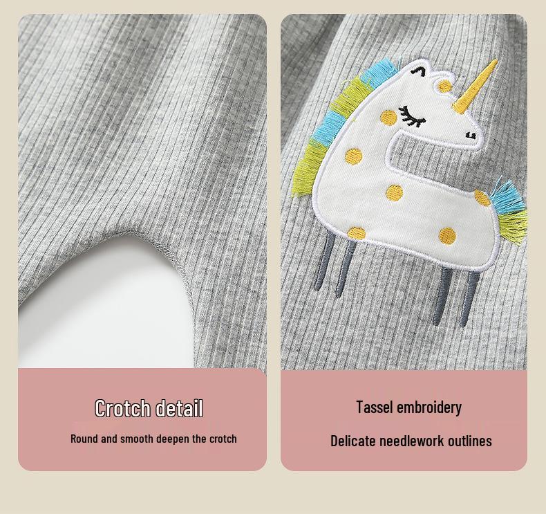 2025 Autumn/Winter Toddler Girls' Fleece-Lined Leggings 0-3 Years