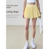 Sports Skirt 2025 Spring and Summer New Fake Two-Piece Fashion Tape Quick-Drying Breathable Tennis Pleated Skirt