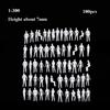 10/100pcs 1:300/1:200/1:100/1:150 Miniature Simulation Figures Model 1:75/1:50/1:42/1:30/1:25 Scale Building People Figures