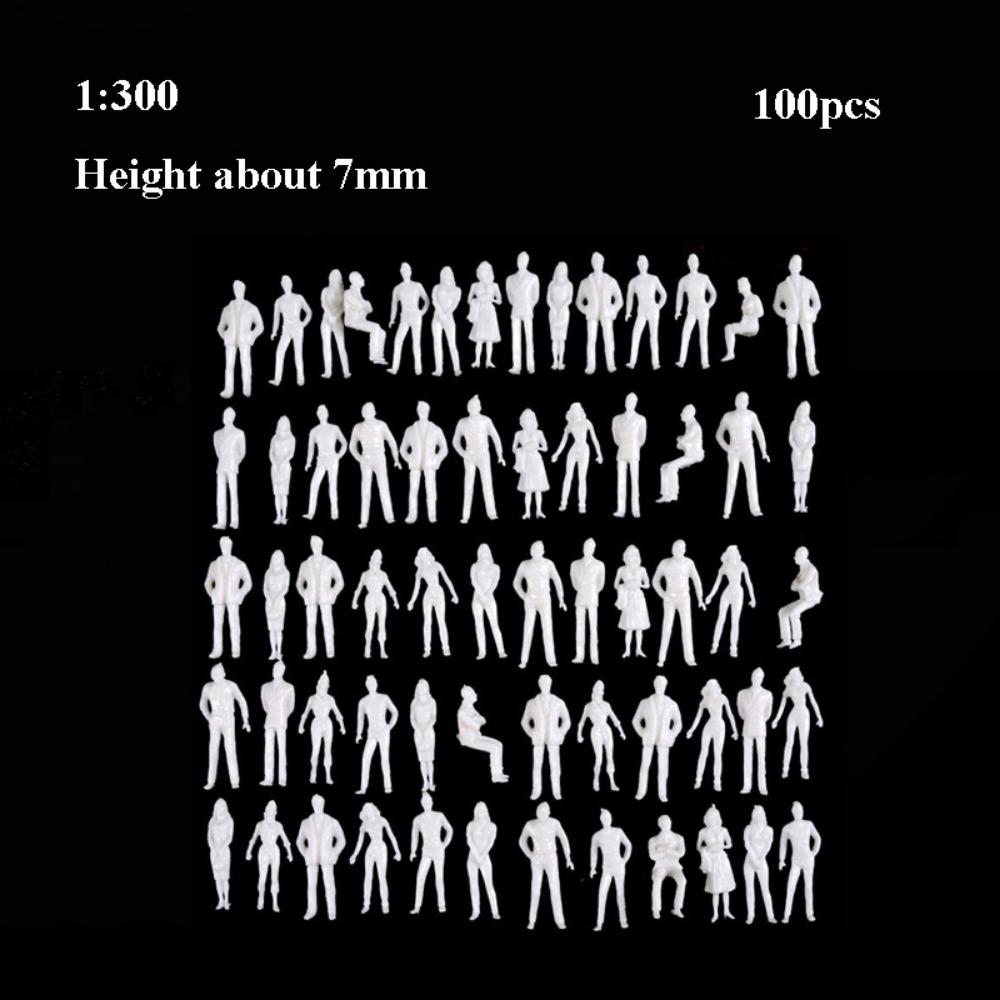 10/100pcs 1:300/1:200/1:100/1:150 Miniature Simulation Figures Model 1:75/1:50/1:42/1:30/1:25 Scale Building People Figures