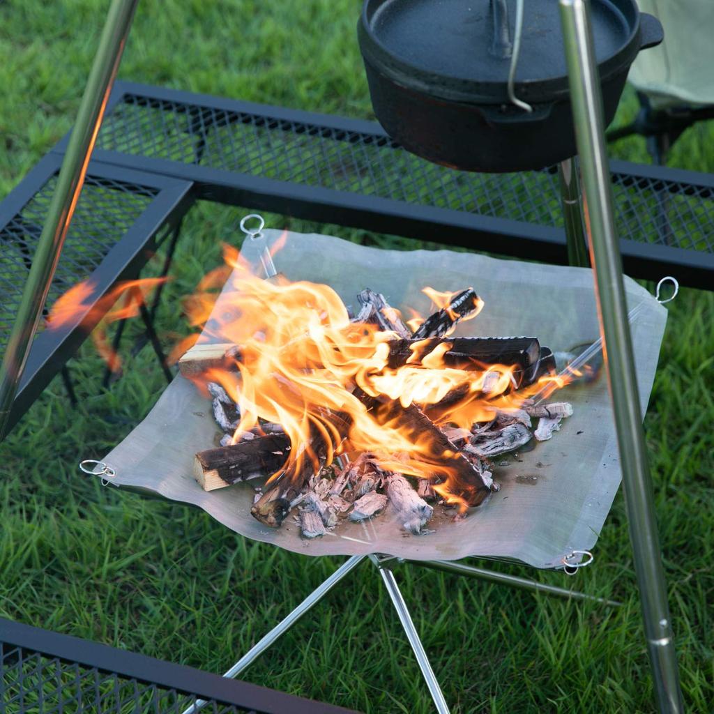 BUNDOK Handy Bonfire Stand with Storage 44cm Bonfire Stand BD-480 Case, Foldable, Storage,