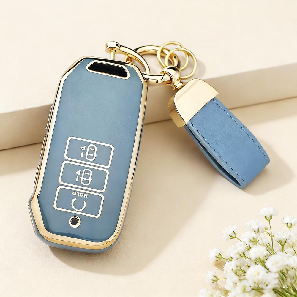 Soft TPU Car Key Cover Case Protection Shell For Kia Sorento MQ4 2020 2021 2022 EV6 K8 V6 Keyless Holder Car Accessories