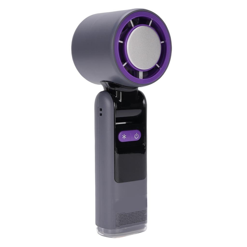 Ice Cooling Handheld Fan Rechargeable LED Digital Display 100 Speed Foldable Hand Turbine Fan with LED Light for Travel