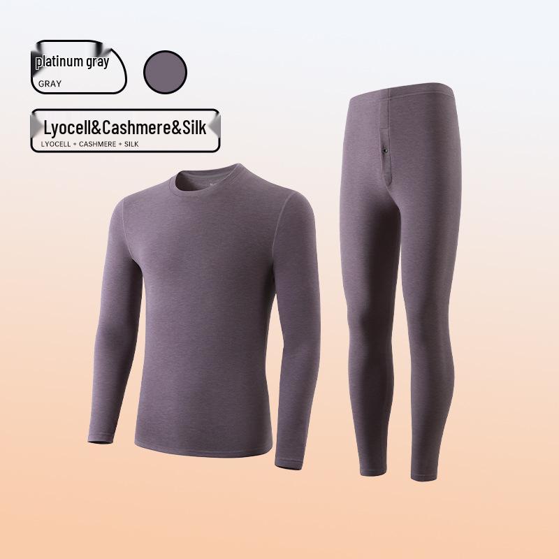 Women's Customized Autumn/Winter Cashmere Silk Antibacterial Heated Lyocell Warm Underwear Set
