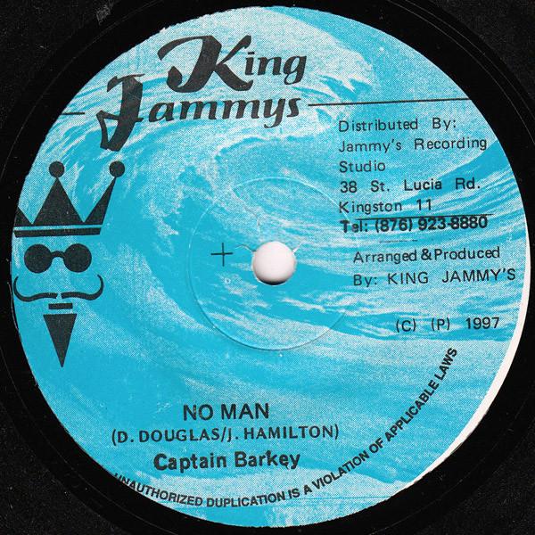 

7inch Record CAPTAIN BARKEY No Man NONE King Jammys 1997 Jamaica Reggae Ska Dub Used