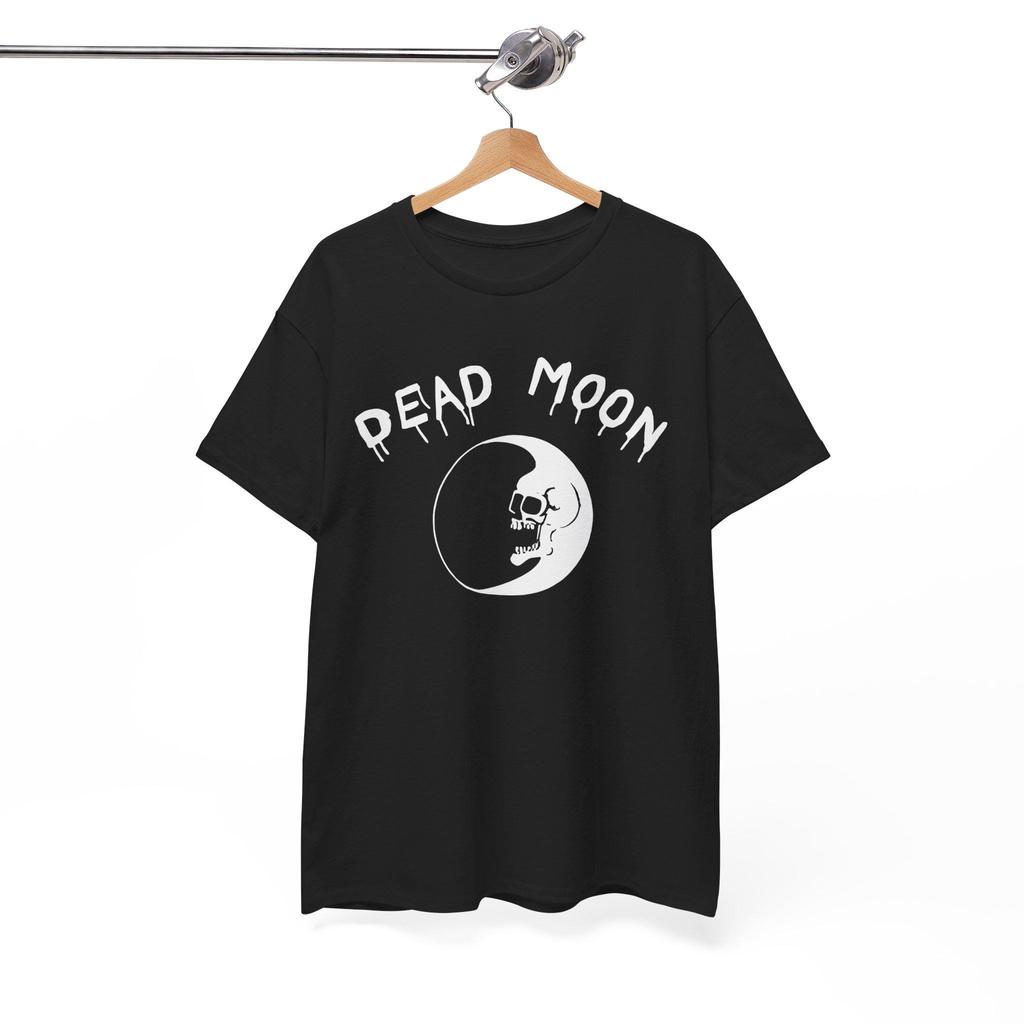 Dead Moon Shirt | Vintage Garage Punk Band T-shirt | Schedel en Maan Grafisch T-shirt | Portland Underground Rock Top