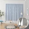 1PC Stars Blackout Self-Adhesive No Punching 1Mx2M Double Layer for Living Room Windows Curtain Self-Adhesive Sheer Curtains