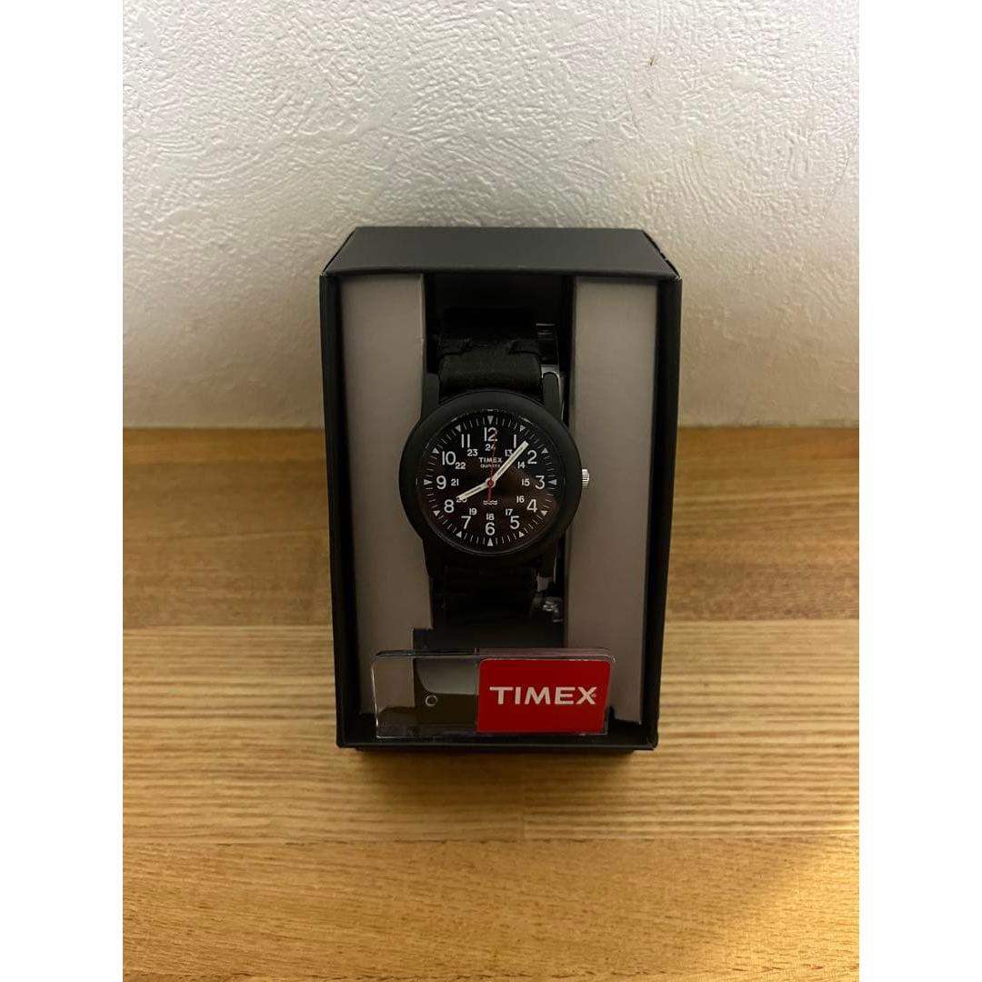 TIMEX Black Leather Analog Watch