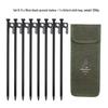 Outdoor Tent Steel Pegs with Storage Bag