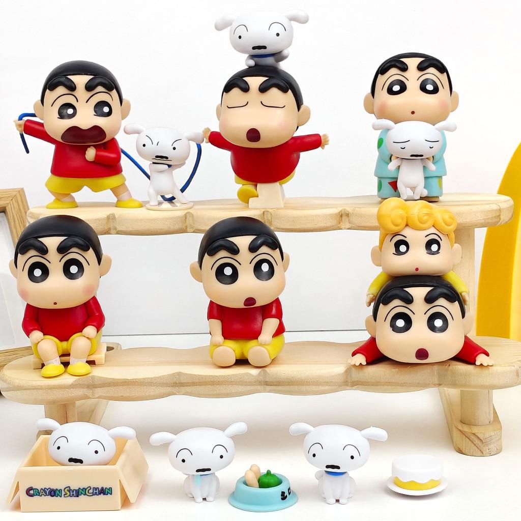 Crayon Shin Chan Shiro Daily Life Pvc Blind Box Collectible Toy For Kids And Fans