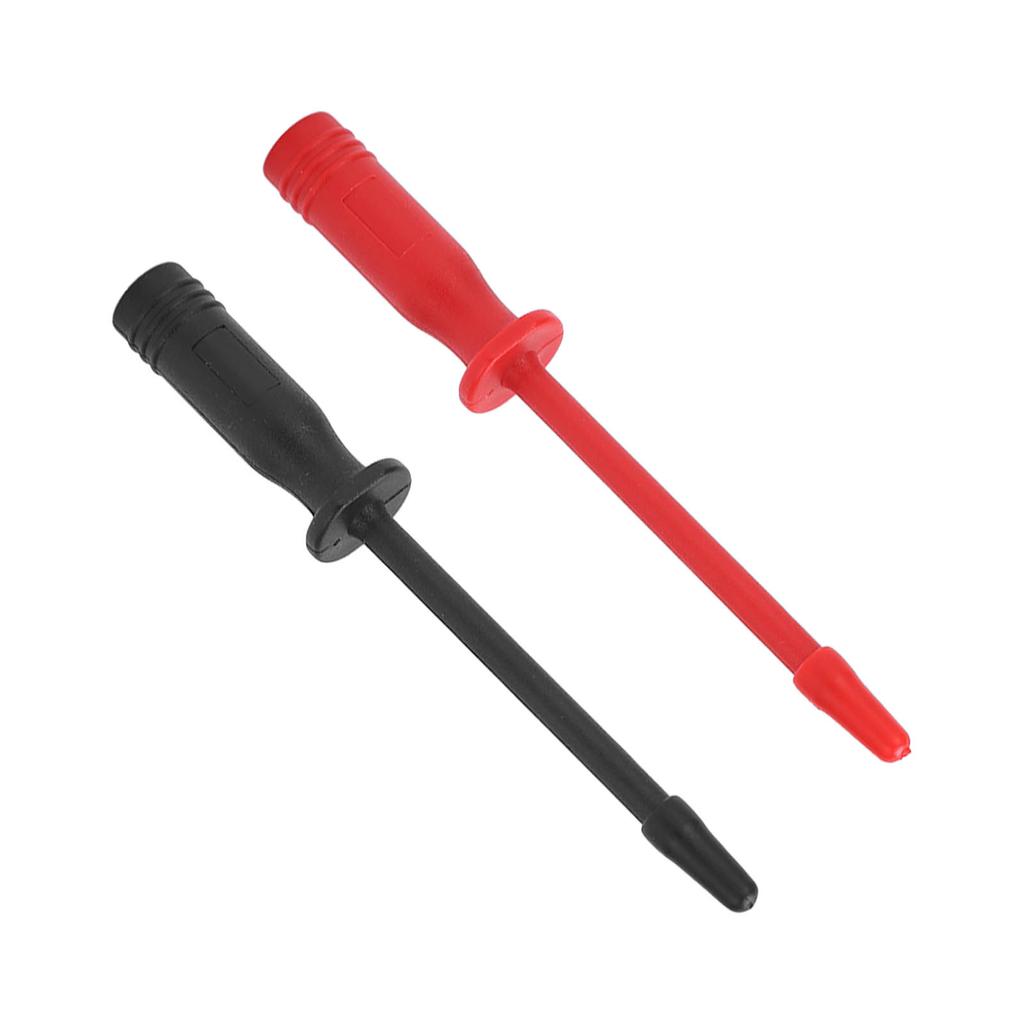 2PCS J.30016 Piercing Probe Multimeter Test Hook with 4mm Connector Port Car Repair Test Hook Insulation Test Needle