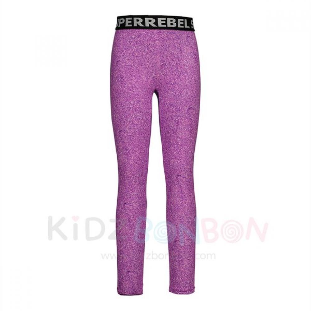 Superrebel Pearl Dryfit Leggings Glitter Violet 957 8Y (128-134)