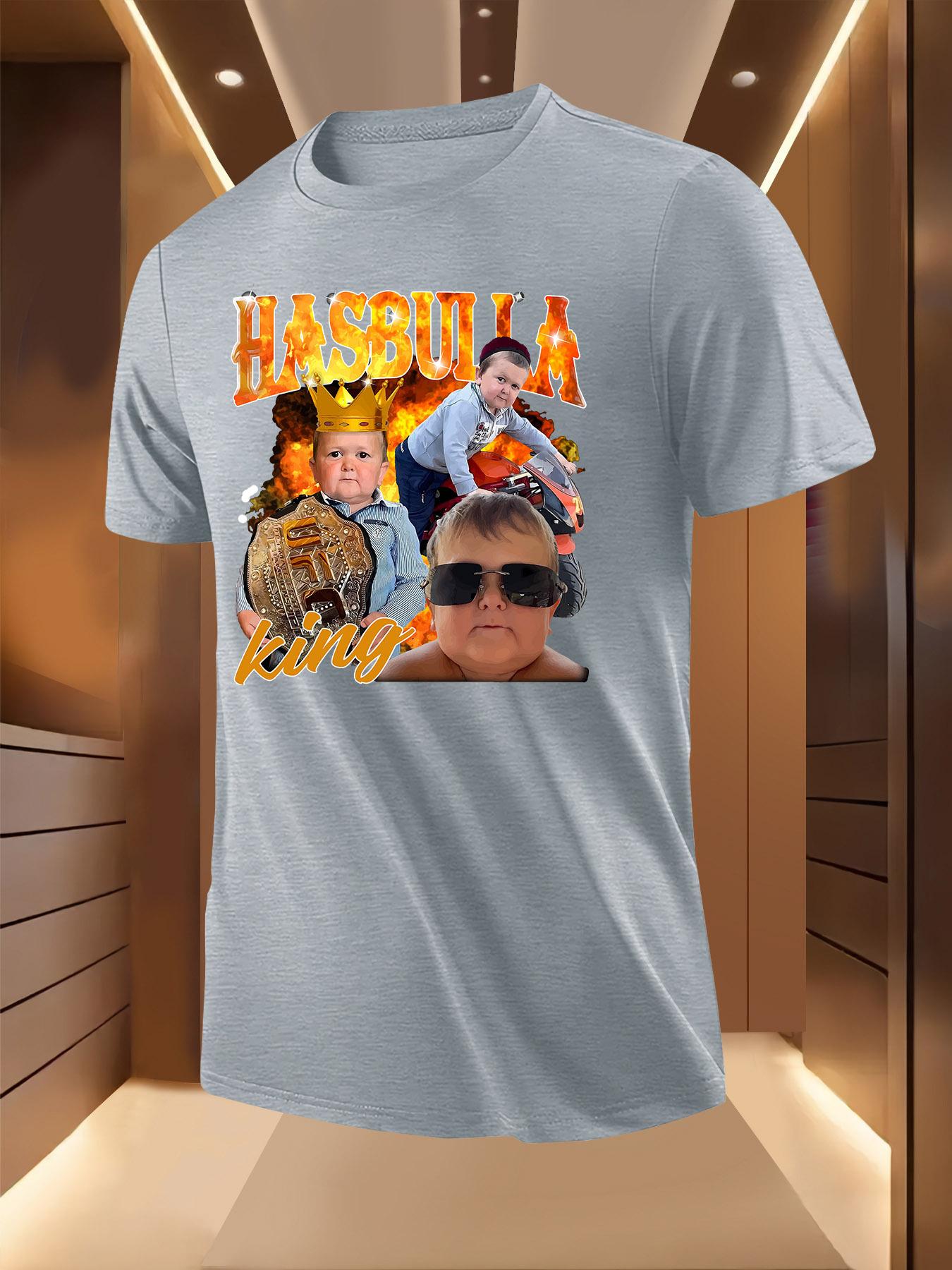 HASBULLA Graphic Tshirt - Heather Gray Tee with HASBULLA ... XXL