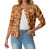 Women's Fashionable, Casual, Comfortable Halloween Print Cardigan Jacket