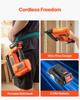 Cordless Brad Nailer, 18 Gauge, 20V Battery Powered Nail Gun, with 500 pcs Nails, 2.0 Ah Li-ion Battery and Charger, Adjustable Nailing Depth, for