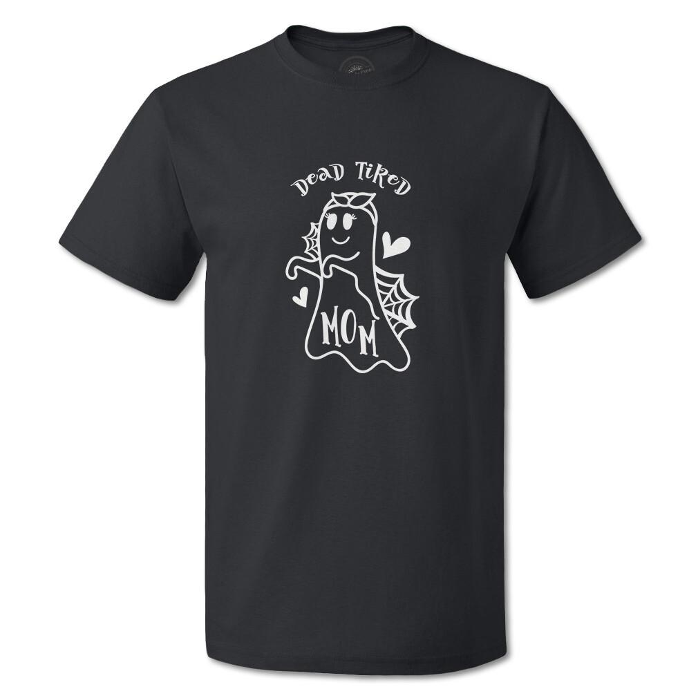 Funny Graphic T Shirts Halloween Dead Tired Mom Style A Cotton Magic Top Monster XXXL
