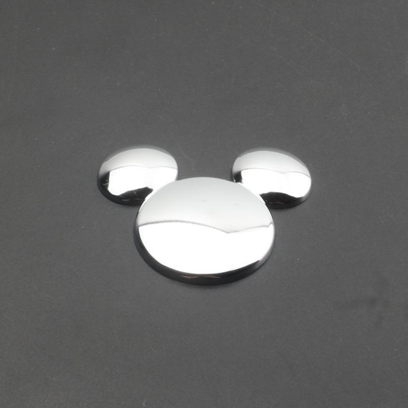 2020 Year of the Rat, mouse ears, metal car personalized car sticker 3D three-dimensional creative car logo Mickey Minnie decorative sticker