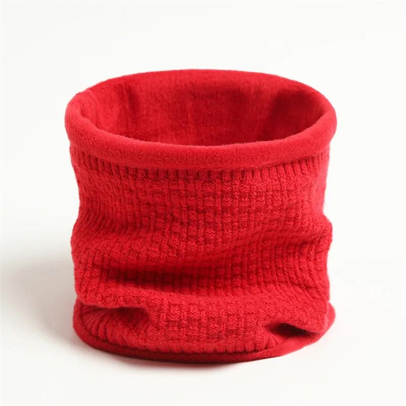 

Однотонный Плотный Теплый Шарф-Кольцо Модный Зимний Полосатый Теплый Женский Мужской Уличный Шарф-Маска с Плюшевым Снудом Унисекс Муфта One Size