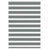 VidaXL Store Zèbre Gris Foncé Largeur Du Tissu 90,9 Cm Polyester, Store À Enrouleur Zébré, Store Zébré Pour Fenêtre, Store 4014104