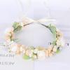 Flower Headband Spring Bohemian Flower Crowns Floral Garland Wedding Wreaths Braided Hair Vine Headpiece Hair Ornament Gift