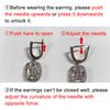 Huitan Hollow Gear Design Women Hoop Earrings for Party Trendy with Cubic Zirconia Elegant Novel Wedding Fancy Daily JewelryGood product