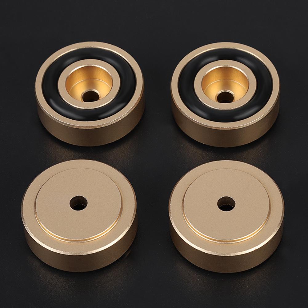 4PCS 30*10mm Aluminum Alloy Amplifier Feet   Amplifier Pads Feet Silver