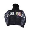 Harajuku YK Autumn Jacket Hooded Cardigan Printed Long Sleeve Men's and Women's Same Hoodie Top