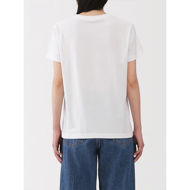 MUJI Tenjiku Weave Crew Neck Short Sleeve T-Shirt