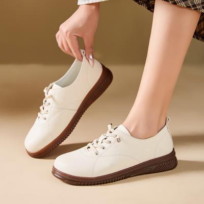 Women's Shoes 2026 Spring and Autumn Soft-soled Mother Shoes Women's Casual Flat-soled Single Shoes