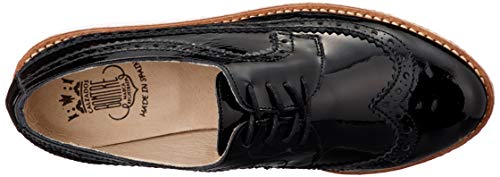 Bontre Women's Jute Platform Lace-Up Shoes, Black, Size 22.5cm, 05702BLK35