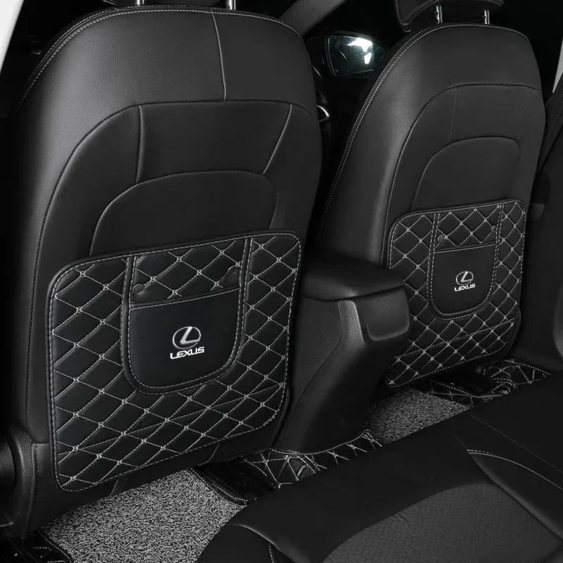 PU Leather Car Anti-Kick Mats Auto Seat Back Protector Cover Styling For Lexus IS250 Ct200h LS430 LX570 NX300h IS300h RX330 ES300h UX250h