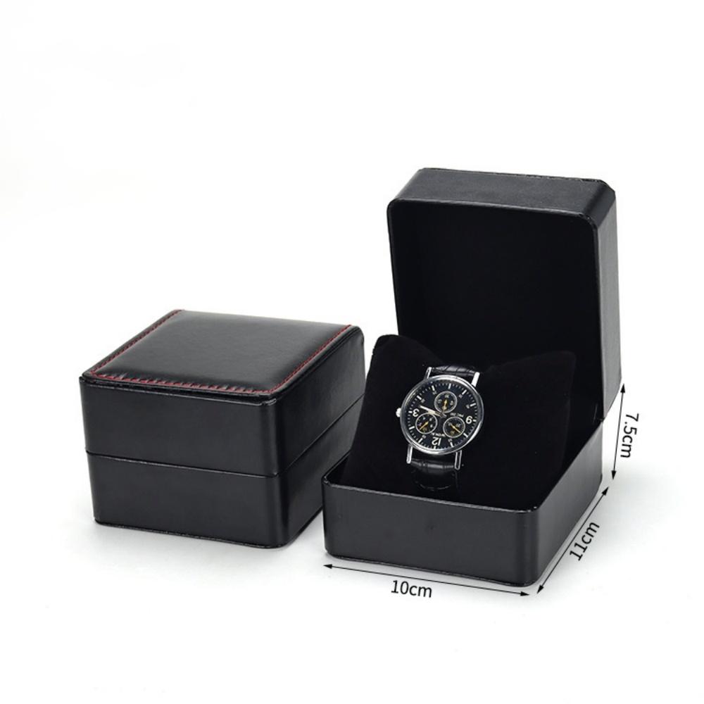 Pudełko do przechowywania zegarków PU Pojedyncze etui na zegarki Uchwyt na zegarek Podróżna biżuteria Organizer na zegarki dla mężczyzn Prezent