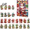 DIY Festive Scene Decor Dragon Advent Calendars 2026 24 Days Christmas Countdown Calendar with Creative 2D Acrylic Ornaments Collectible Figures for