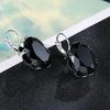 Women Fashion Cubic Zirconia Dangle Huggie Earrings Piercing Party Jewelry Gift