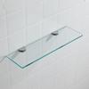 Scaffale in Vetro Dorato Supporto a Parete in Vetro Vetro Temperato Doccia Storage Interno